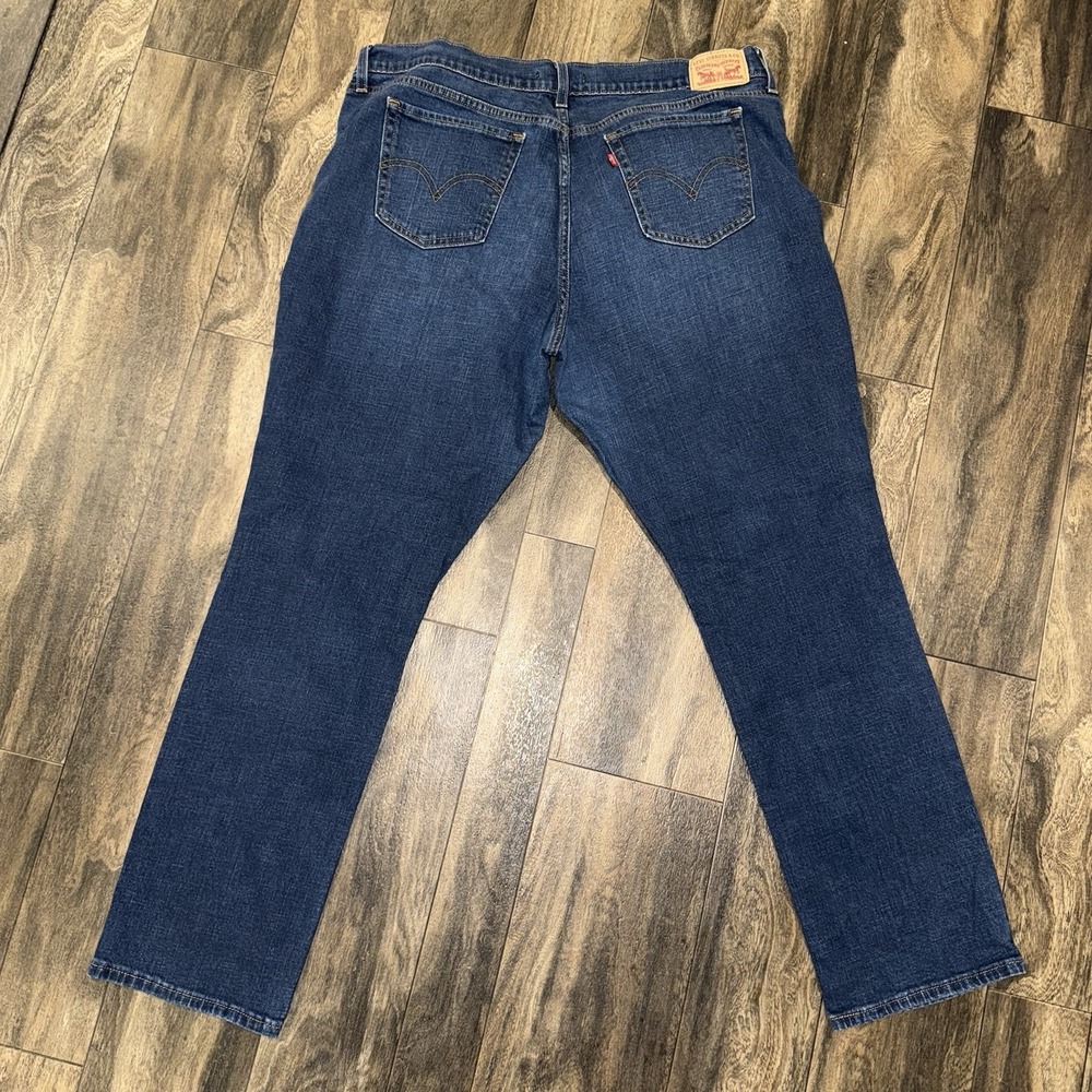 Levi's 414 Women's Relaxed Straight Blue Denim Jeans High-Rise Size 33
